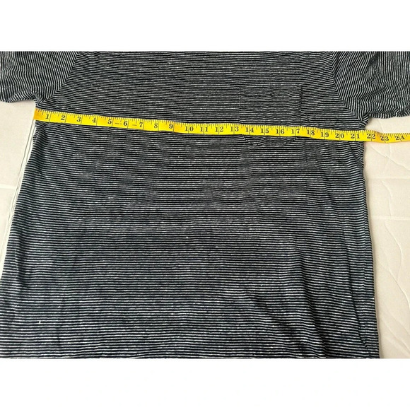La Paz Portugal Men’s 100% Linen T-Shirt Short Sleeve size XL Striped - Picture 8 of 9